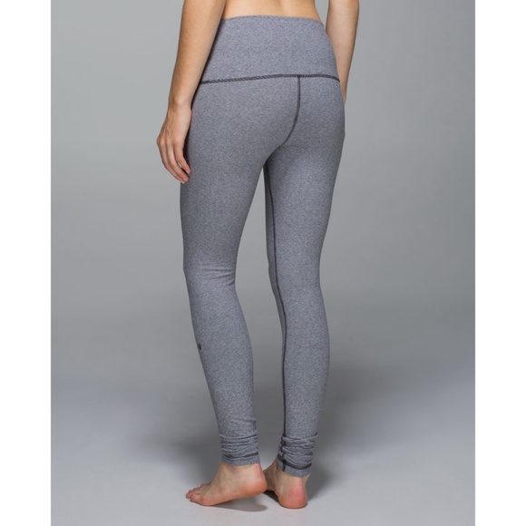 Lululemon Wunder Under Pant Cotton Stripe Black White Legging RARE - Picture 7 of 16